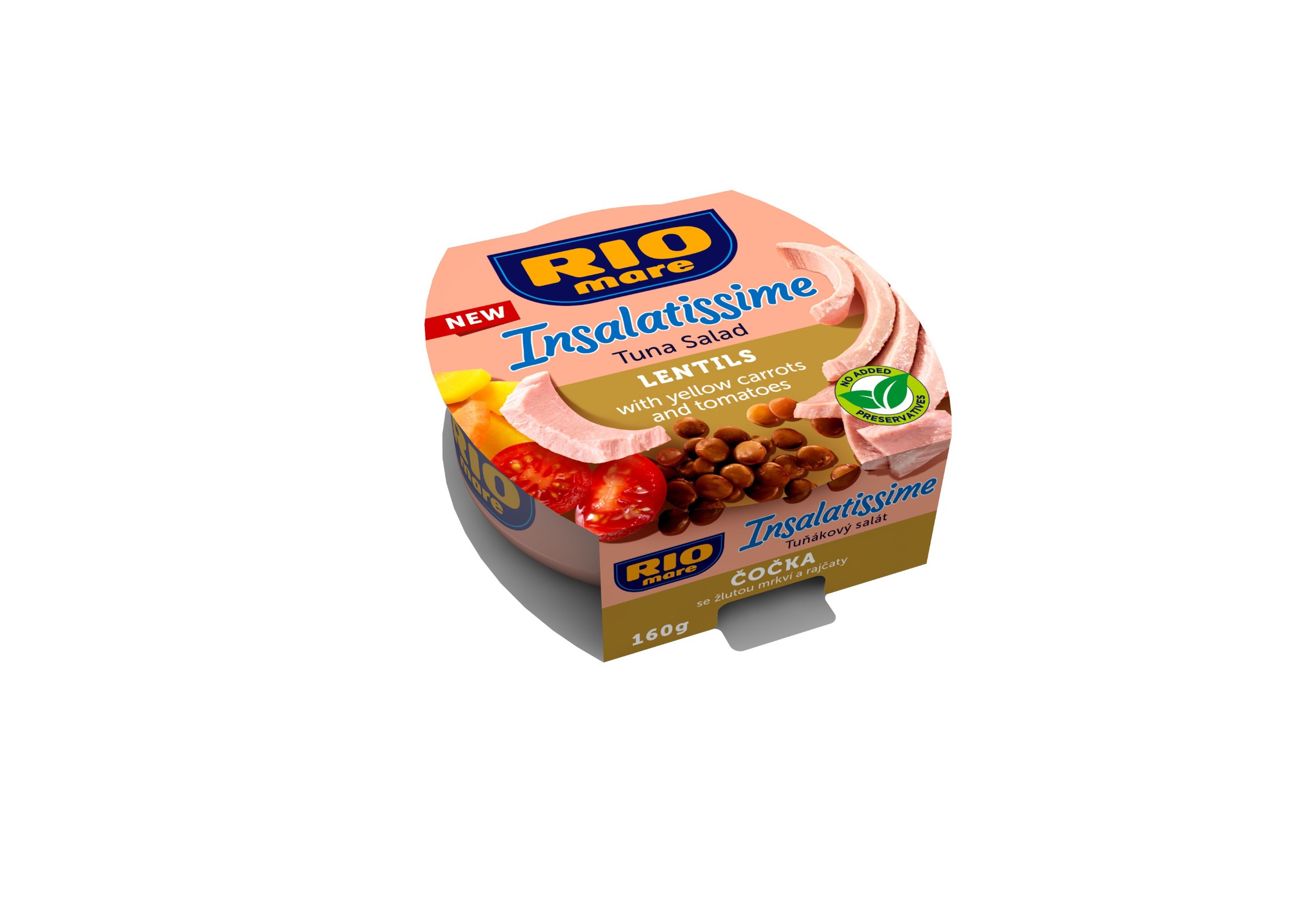 Trvanlivé potraviny - Rio Mare salát s čočkou 160g