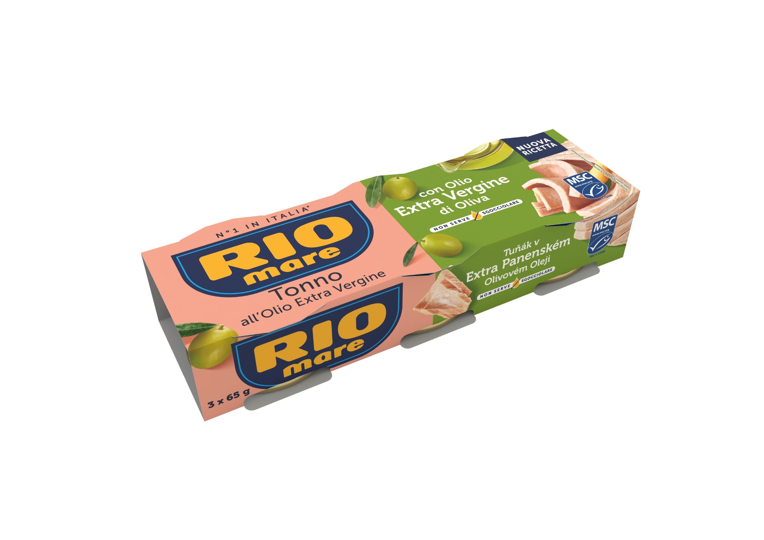 Trvanlivé potraviny - Rio Mare Tuňák v extra olivovém oleji 3x65g