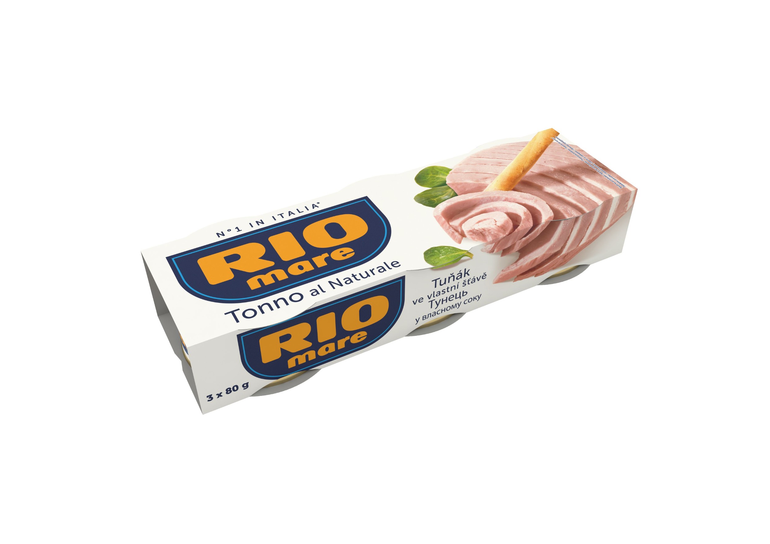 Trvanlivé potraviny - Rio Mare Tuňák ve vlastní šťávě 3x80 g