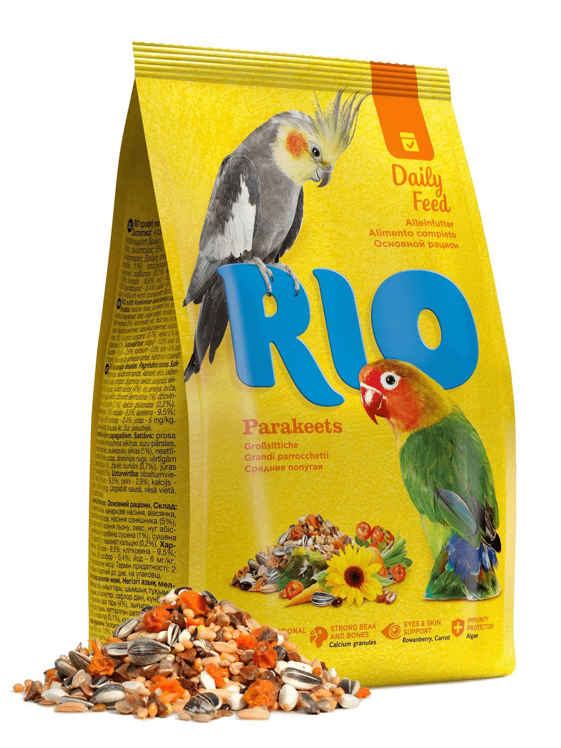 Svět zvířat - RIO směs pro střední papoušky 1 kg