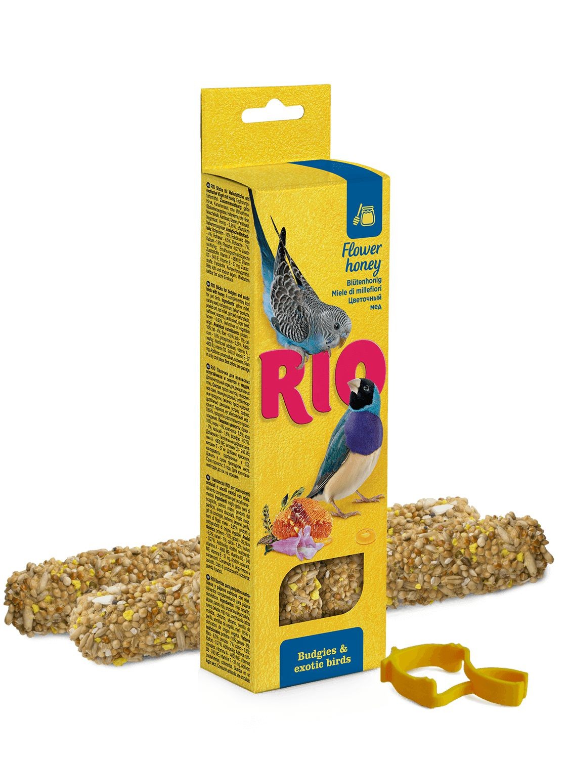 Svět zvířat - RIO tyčinky pro andulky a drobné exoty s medem 2x40g