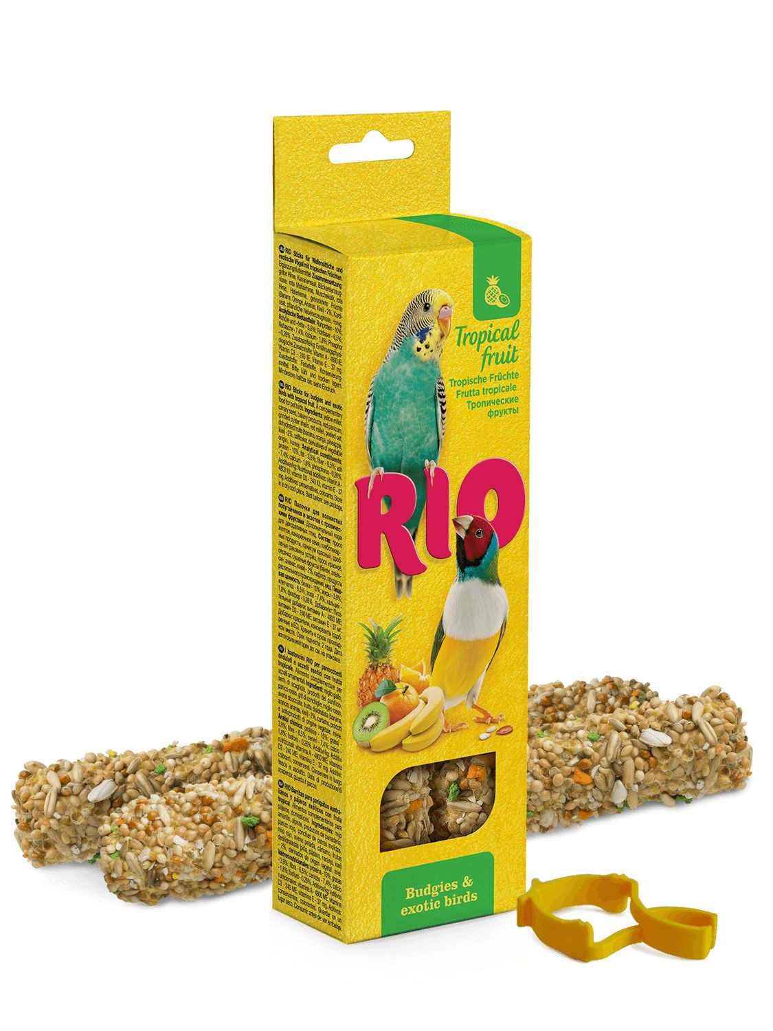 Svět zvířat - RIO tyčinky pro andulky a drobné exoty s tropickým ovocem 2 x 40 g
