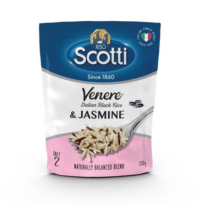 Trvanlivé potraviny - Riso Scotti only 2 venere & jasmínová rýže 230g
