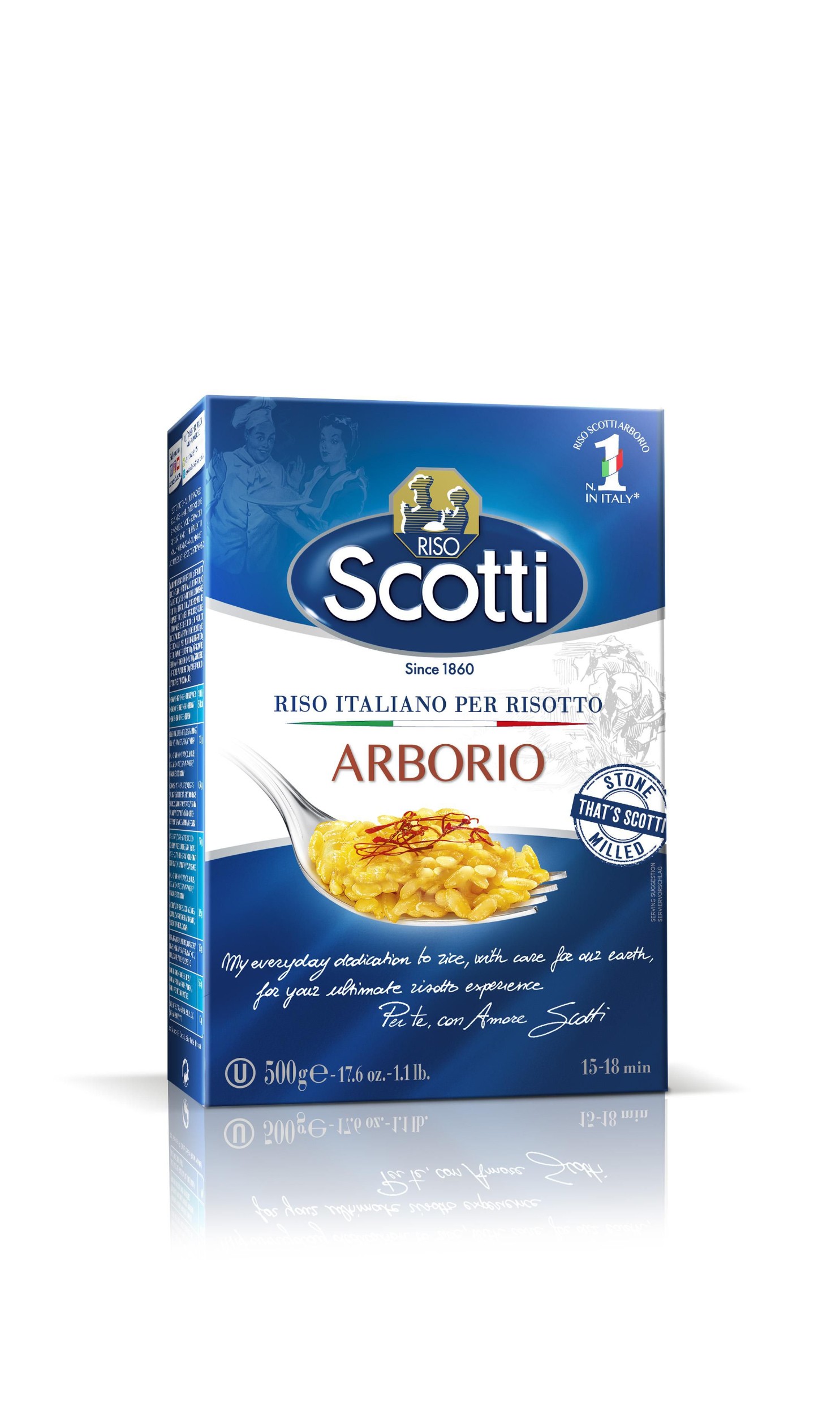 Trvanlivé potraviny - Riso Scotti Rýže Arborio 500 g
