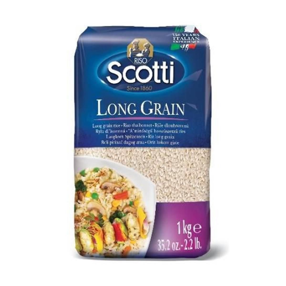 Trvanlivé potraviny - Riso Scotti Rýže dlouhozrnná 1 kg