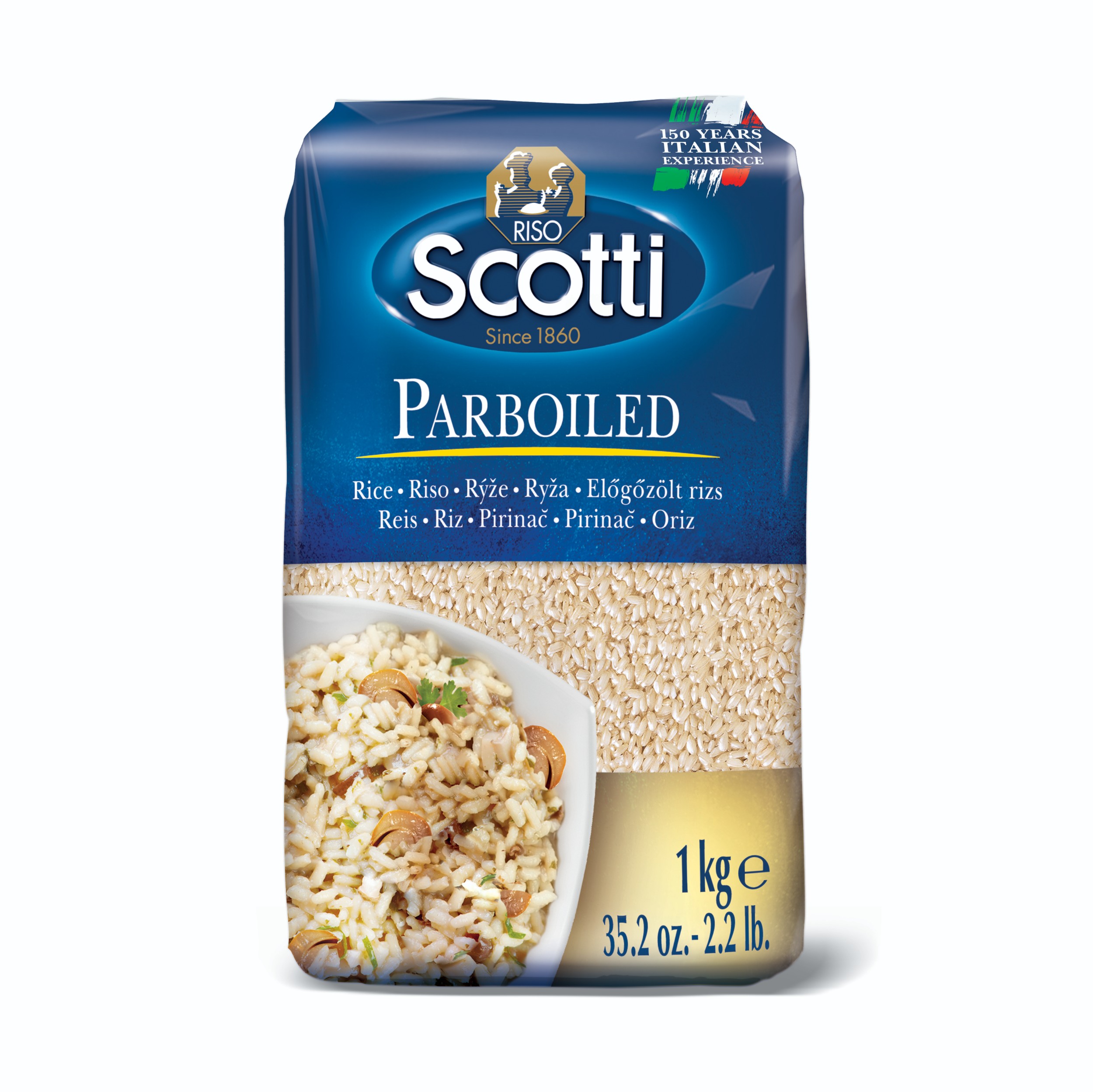 Trvanlivé potraviny - Riso Scotti Rýže dlouhozrnná parboiled 1 kg