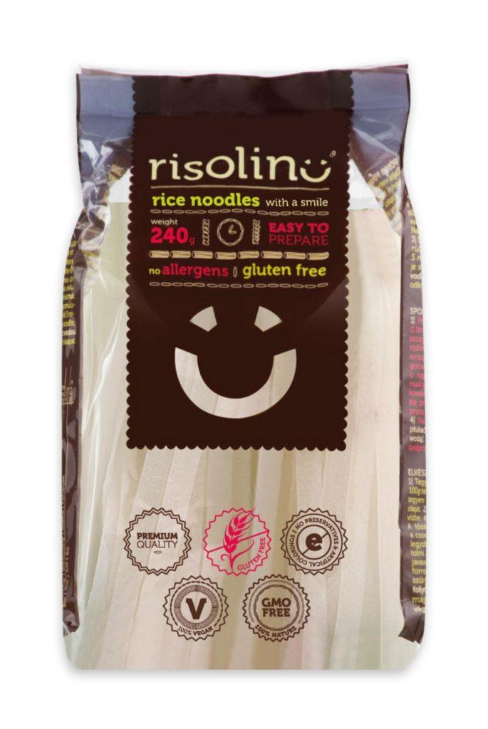 Trvanlivé potraviny - Risolino Rýžové nudle bezlepkové 4mm 240 g