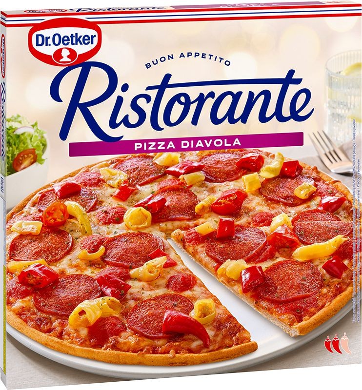 Ristorante Pizza Diavola mražená 350g-0
