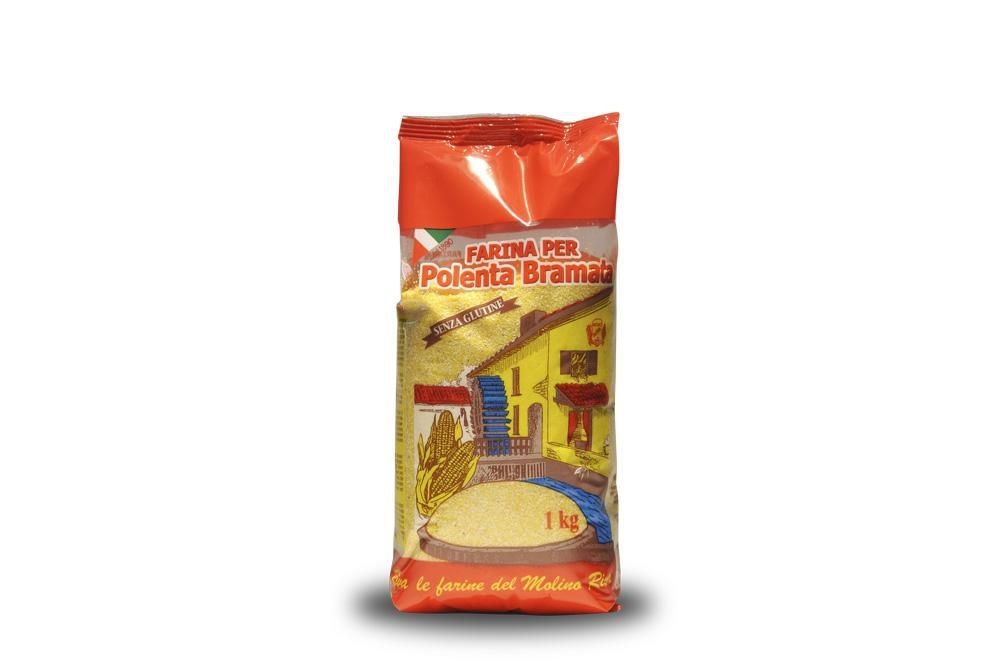 Trvanlivé potraviny - Riva Polenta Bramata kukuřičná mouka 1 kg