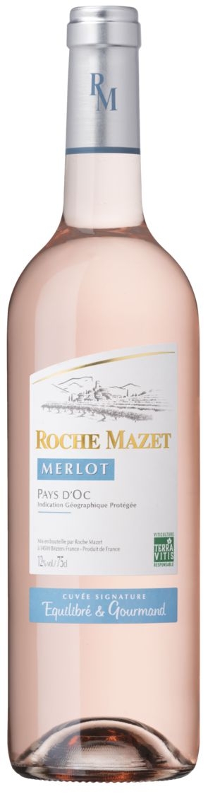 Nápoje - Roche Mazet Merlot rosé IGP 0,75 l