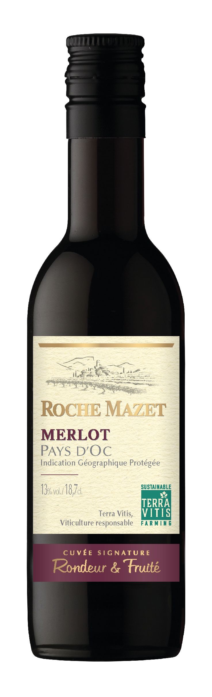 Nápoje - Roche Mazet Merlot Rouge IGP 0,187 l