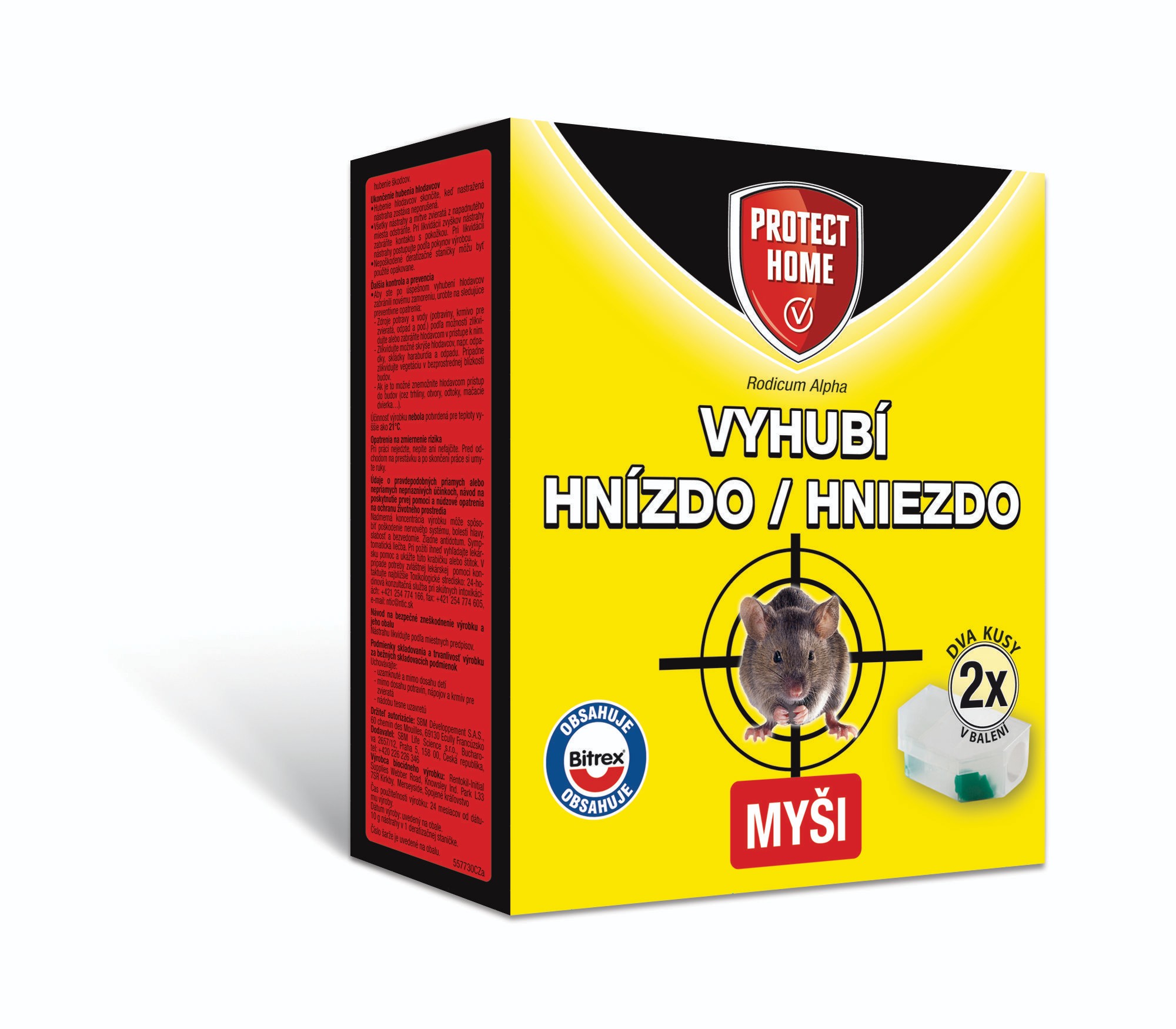 Domácnost a Zahrada - Rodenticid Rodicum Aplha proti myším 2x5g