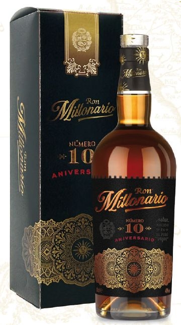 Nápoje - Ron Millonario 10 Aniversario Reserva v tubě 40% 0,7l