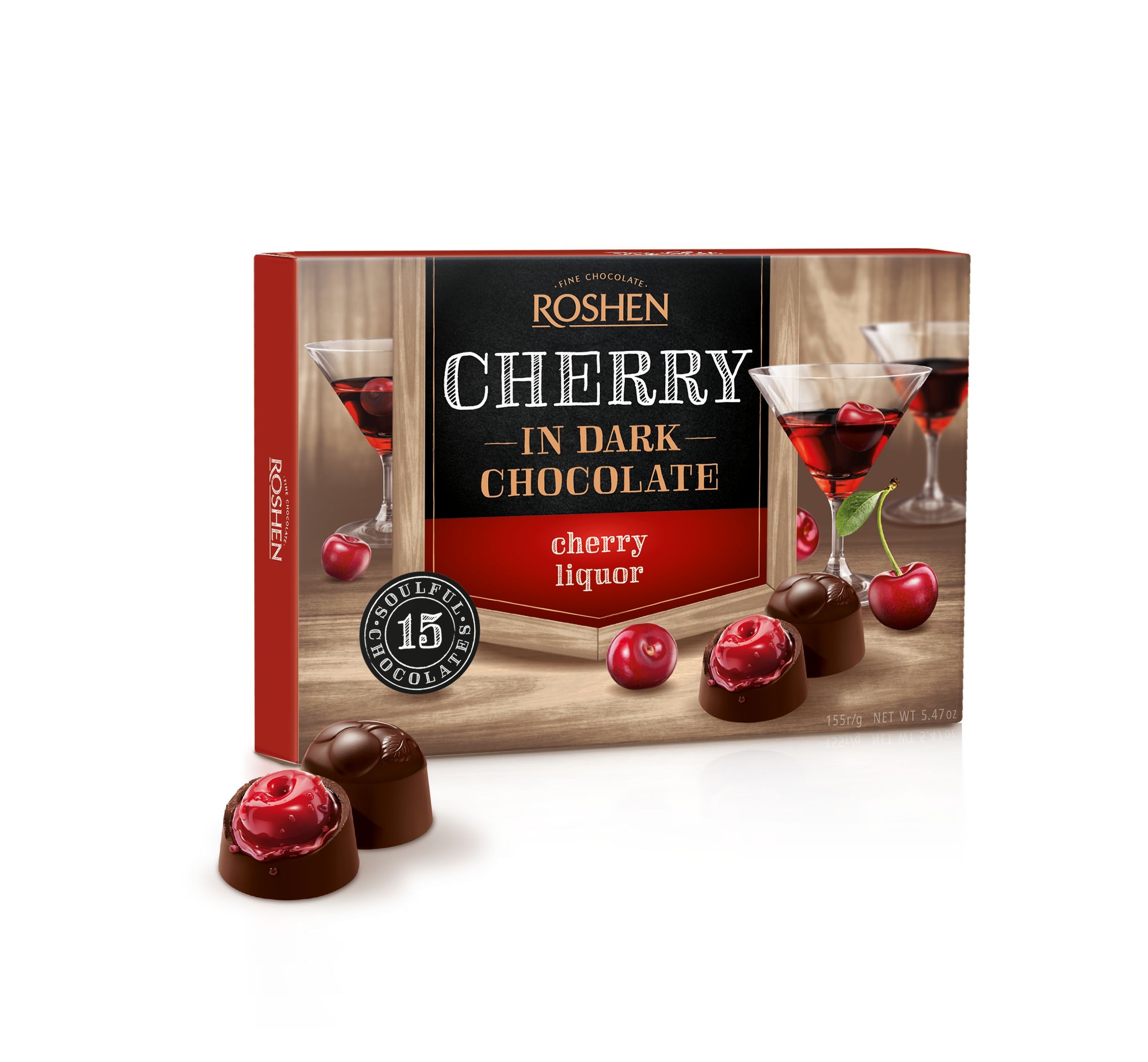 Trvanlivé potraviny - Roshen Bonboniéra s višní v likéru 155g