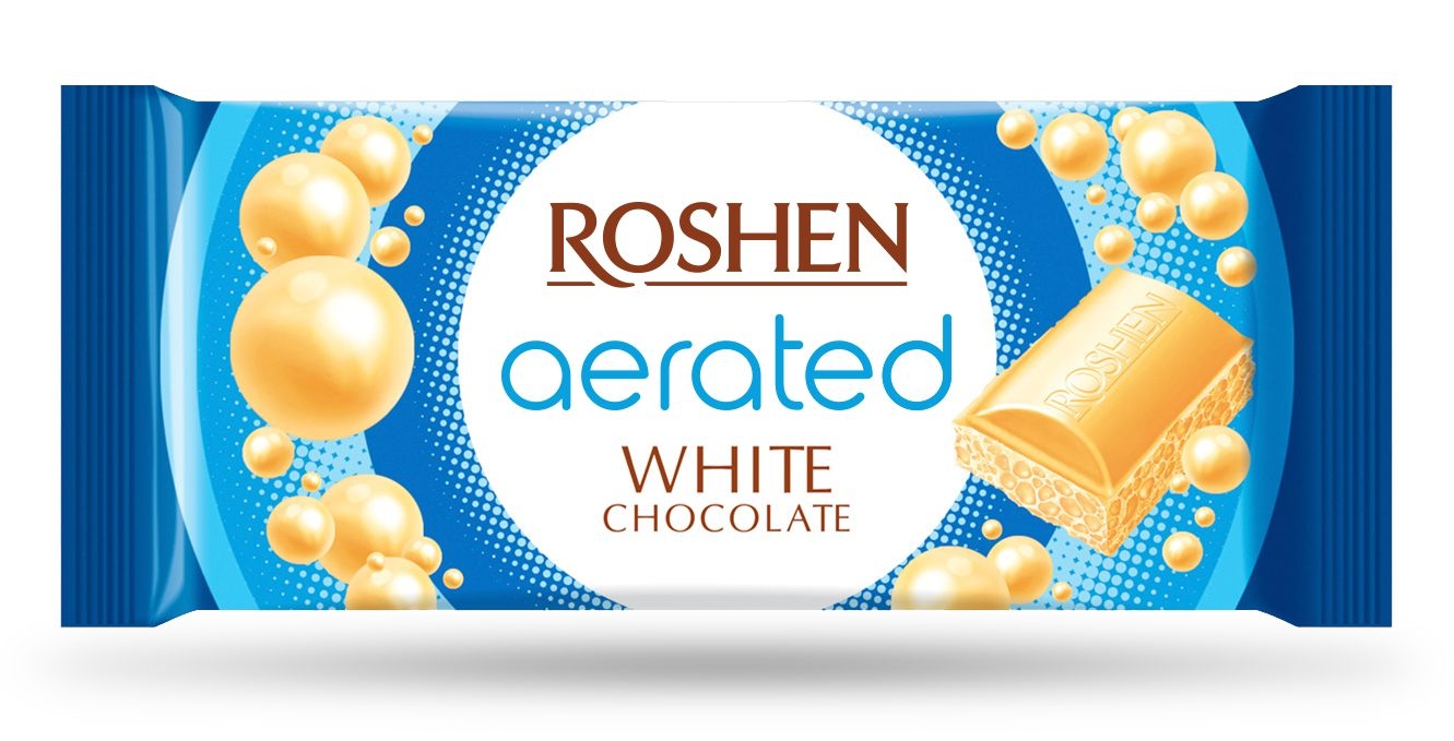 Trvanlivé potraviny - Roshen Bublinková bílá čokoláda 80g