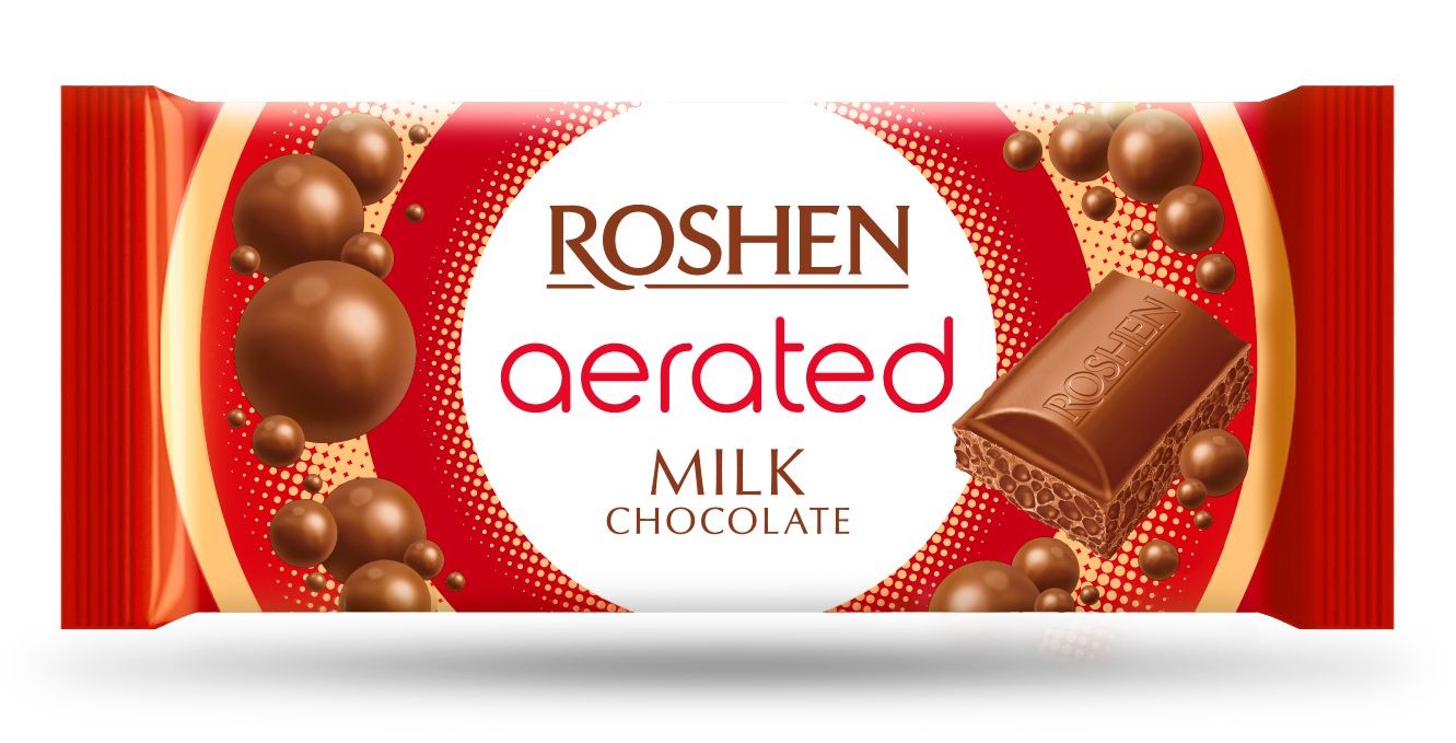 Trvanlivé potraviny - Roshen Bublinková mléčná čokoláda 80g