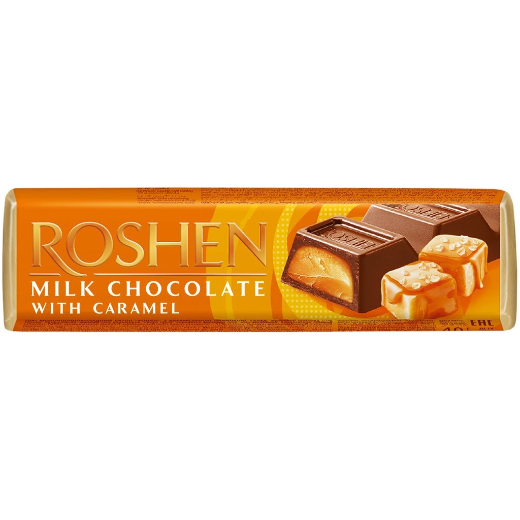 Trvanlivé potraviny - Roshen Tyčinka s karamelovou náplní 40g