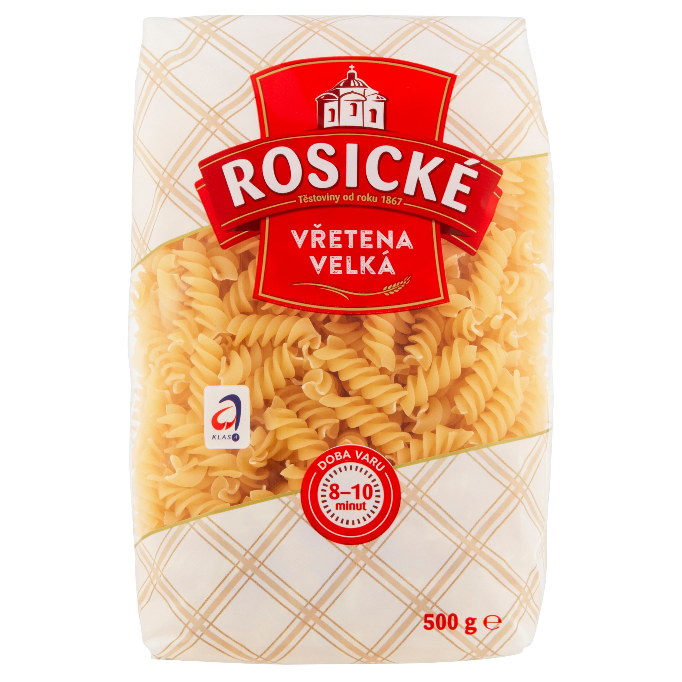 Trvanlivé potraviny - Rosické Těstoviny vřetena bezvaječné 500 g