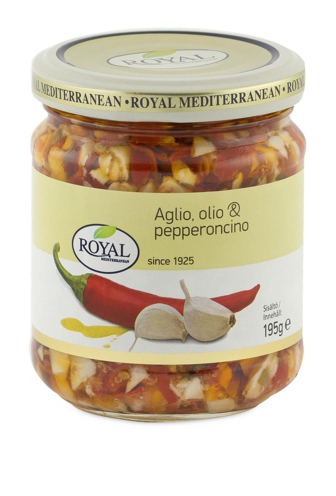 Royal Mix chilli papriček a česneku v oleji 195g-0