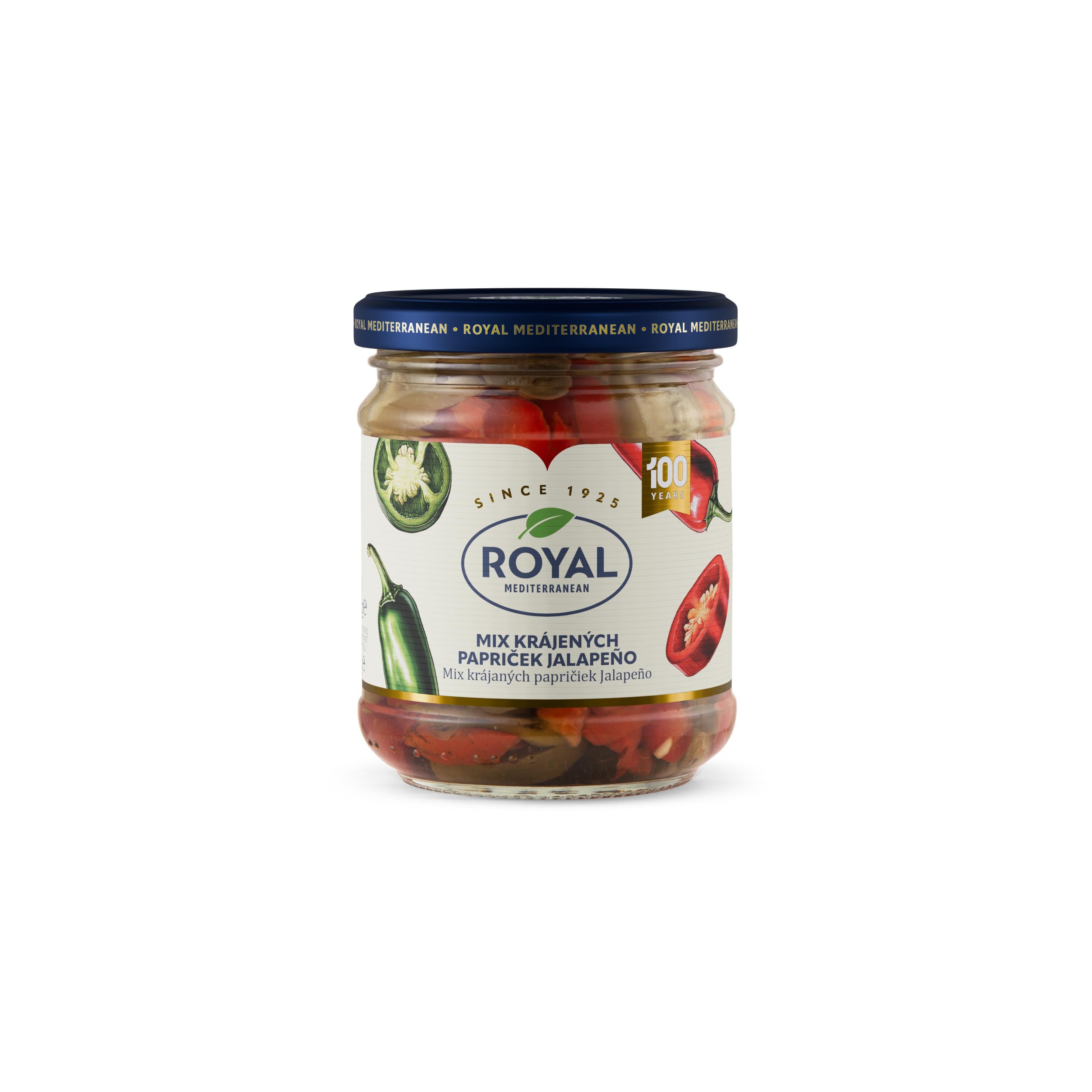 Trvanlivé potraviny - Royal Mix zelených a červených papriček jalapeňo 200g