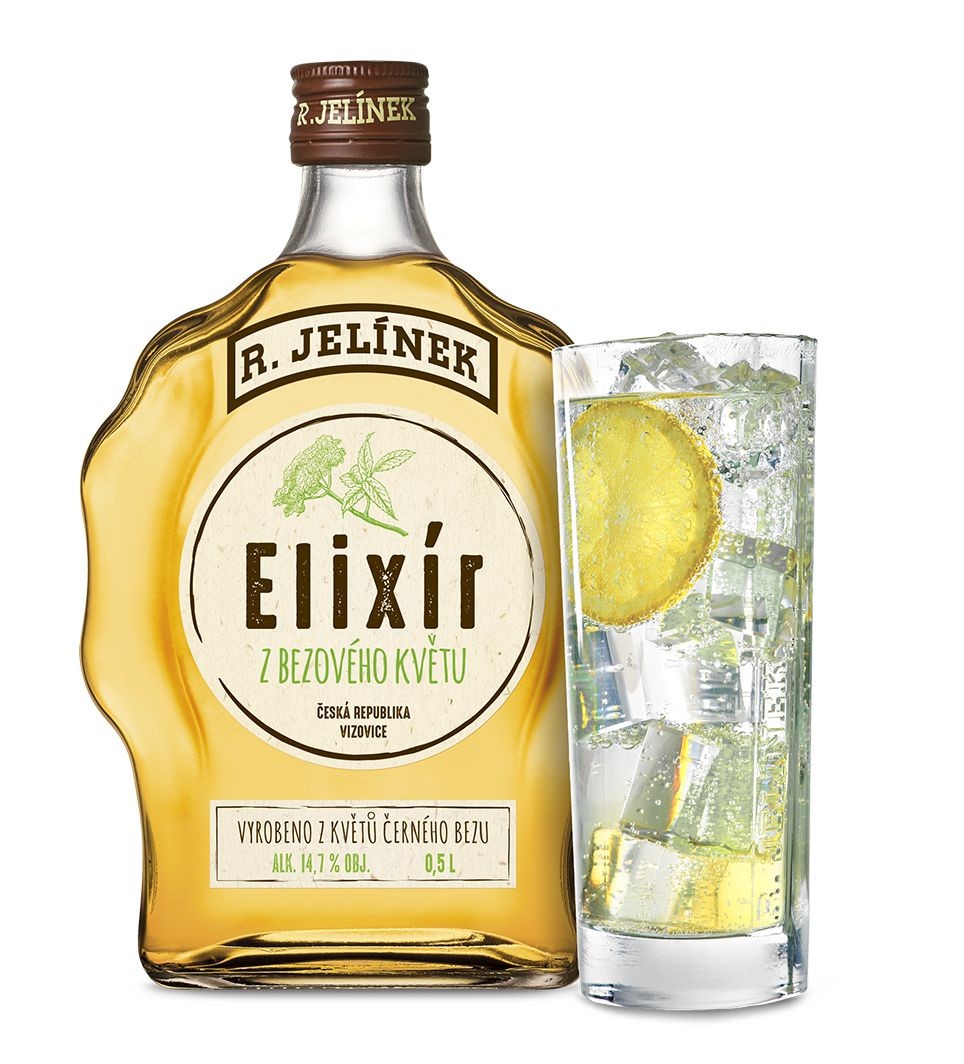 Nápoje - Rudolf Jelínek Elixír z bezového květu 14,7% 0,5 l
