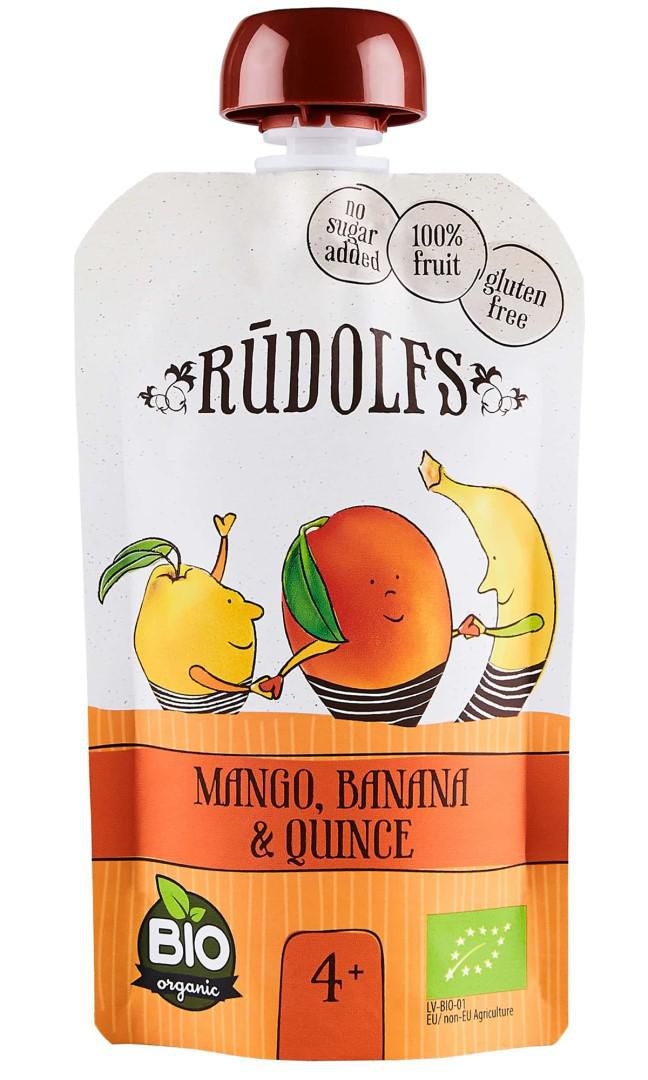 Zdravý svět - Rudolfs BIO kapsička Mango, banán a kdoule 110 g