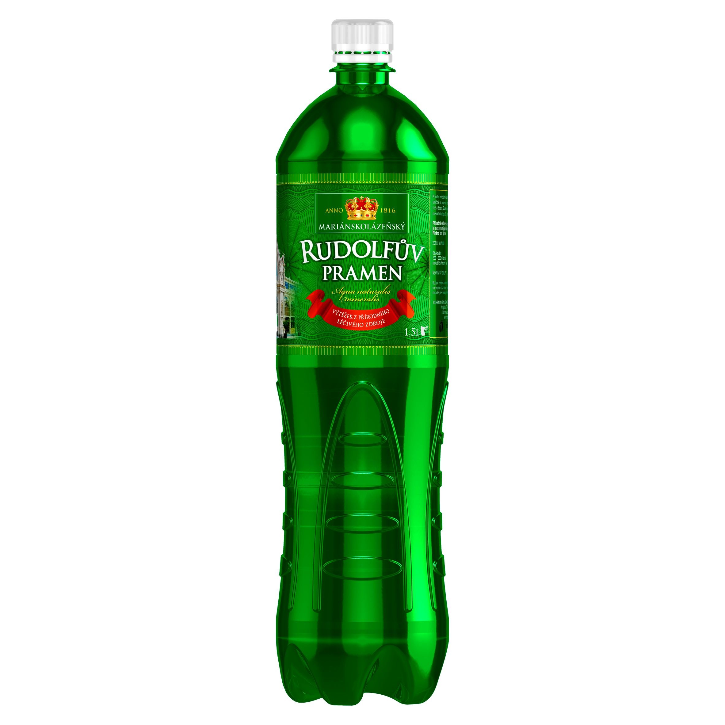 Nápoje - Rudolfův Pramen Přírodní minerální kyselka 1,5 l