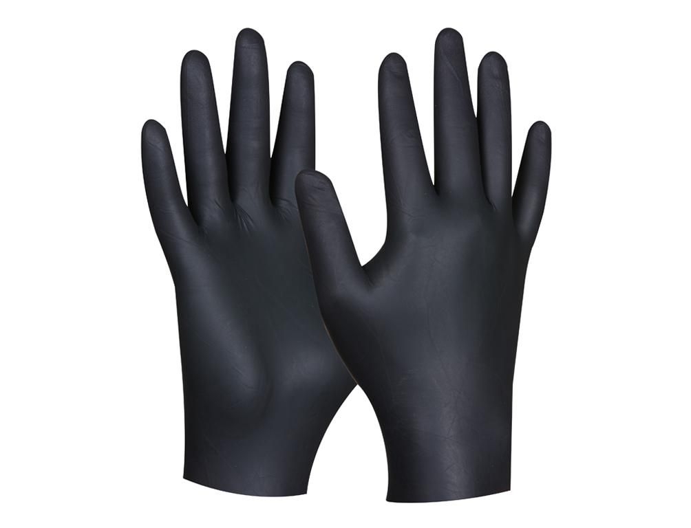 Domácnost a Zahrada - Rukavice BLACK NITRIL pracovní vel. 8, 80ks