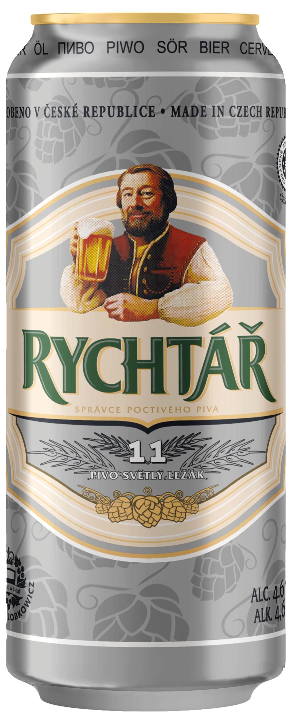 Nápoje - Rychtář 11 světlý ležák pivo 0,5 l