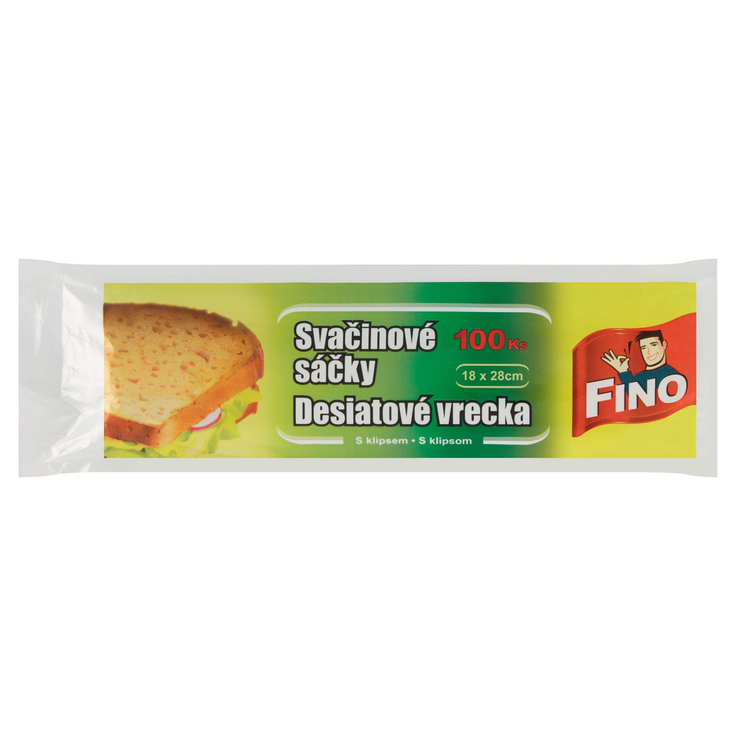 Domácnost a Zahrada - Sáčky svačinové Fino 18x28xm 100ks
