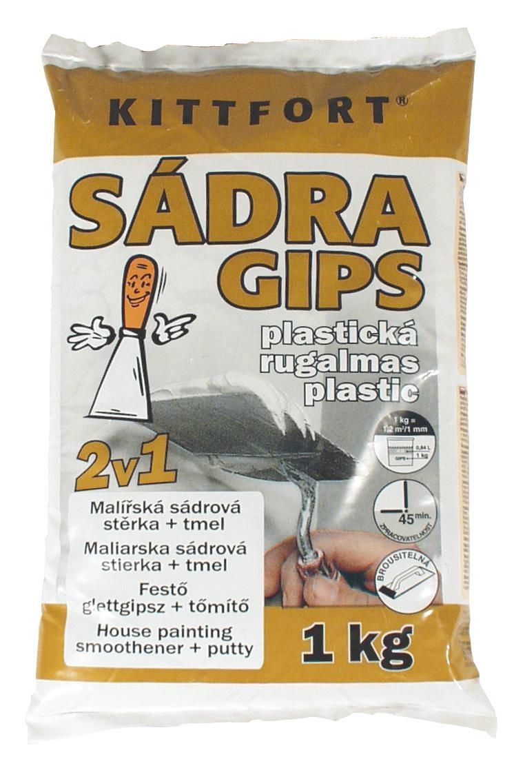 Domácnost a Zahrada - Sádra bílá plastická 1 kg