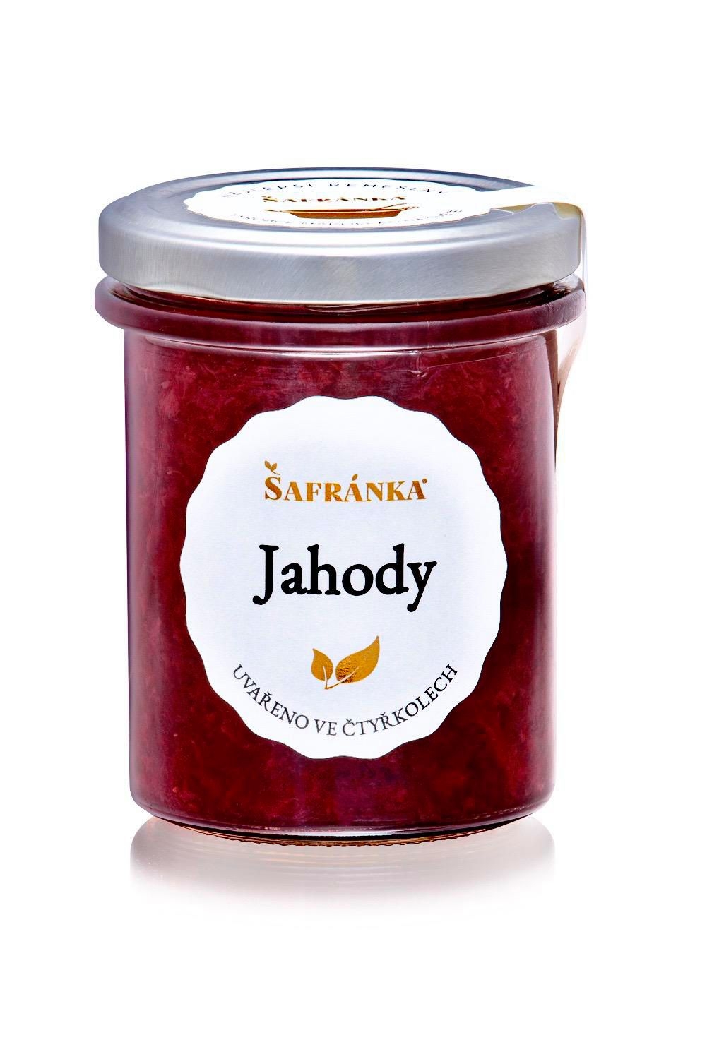 Trvanlivé potraviny - Šafránka Jahody výběrový džem (extra) speciální 210 g