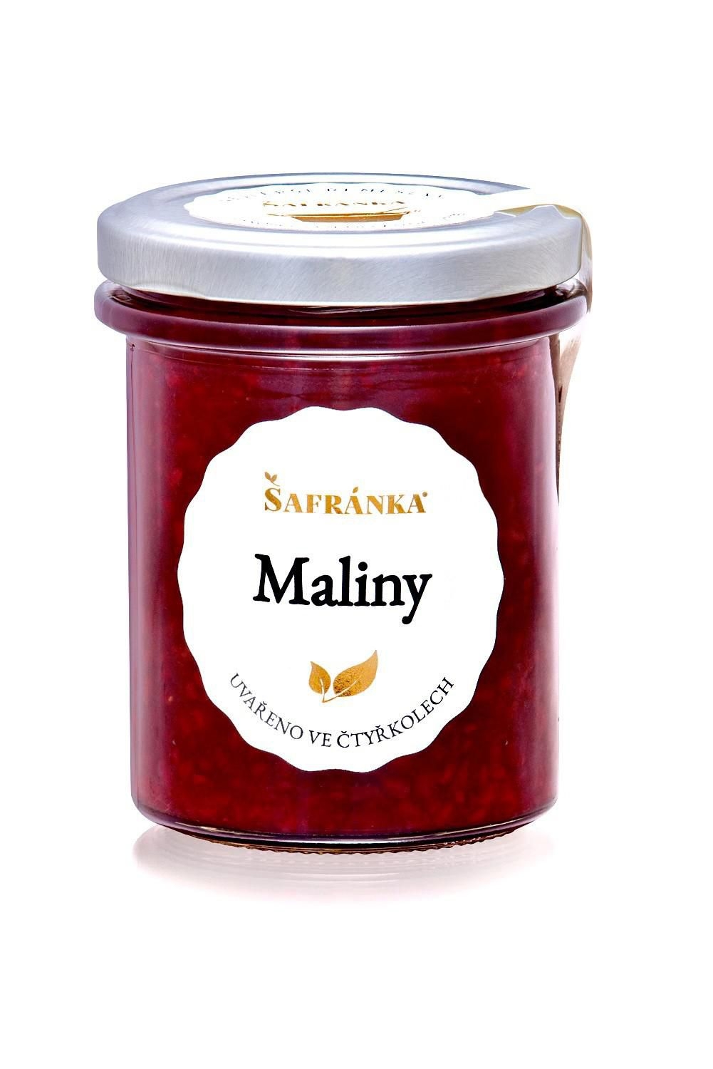Trvanlivé potraviny - Šafránka Maliny výběrový džem (extra) speciální 210 g
