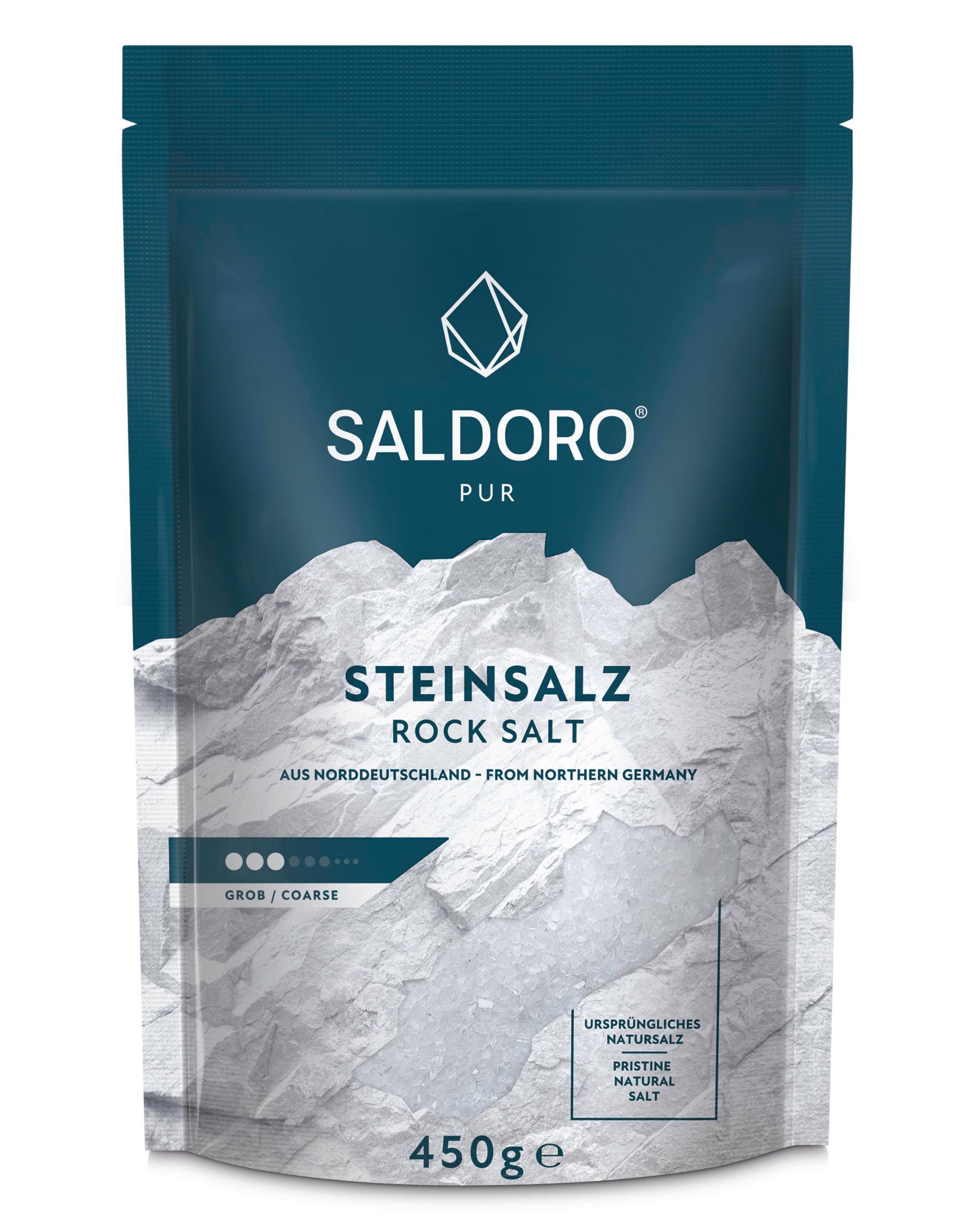 Trvanlivé potraviny - Saldoro jedlá kamenná sůl hrubozrnná 450g