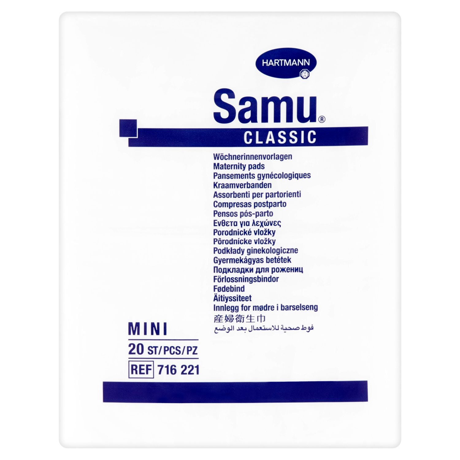 Samu Classic mini porodnické vložky 20 ks-0