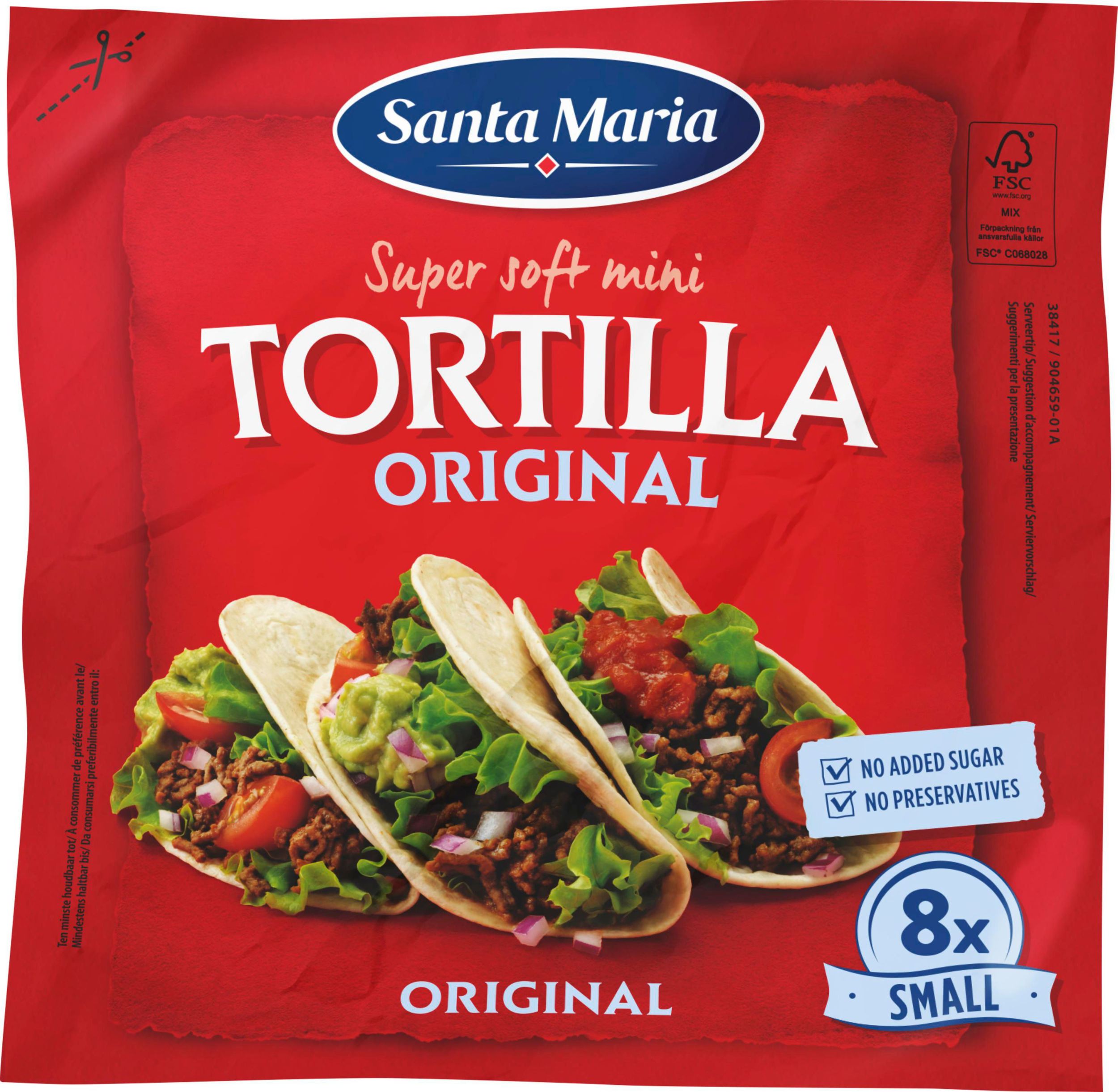 Trvanlivé potraviny - Santa Maria Mini tortilla 200g