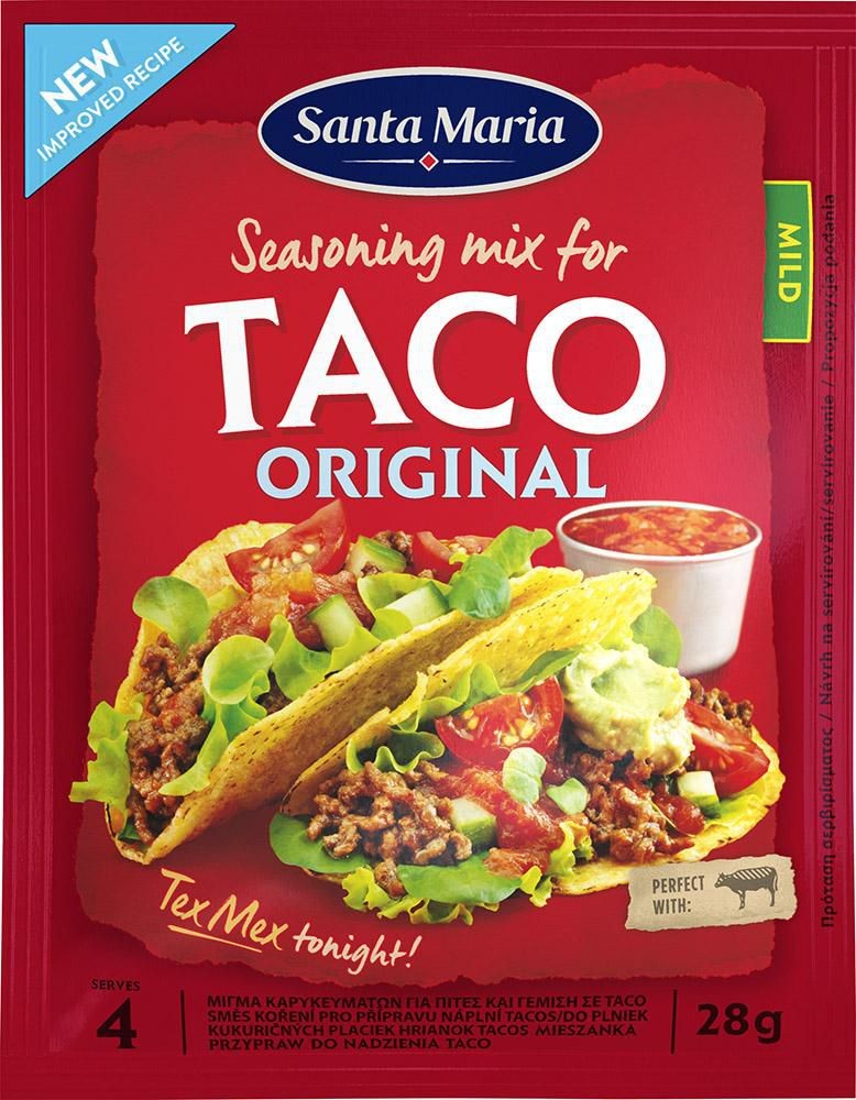 Trvanlivé potraviny - Santa Maria Směs koření pro přípravu náplní tacos 28 g