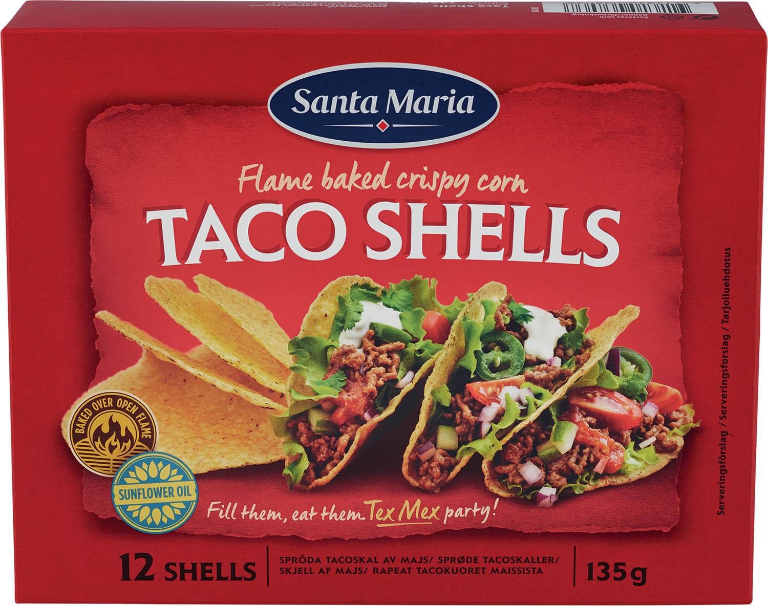 Trvanlivé potraviny - Santa Maria Taco shells 135 g