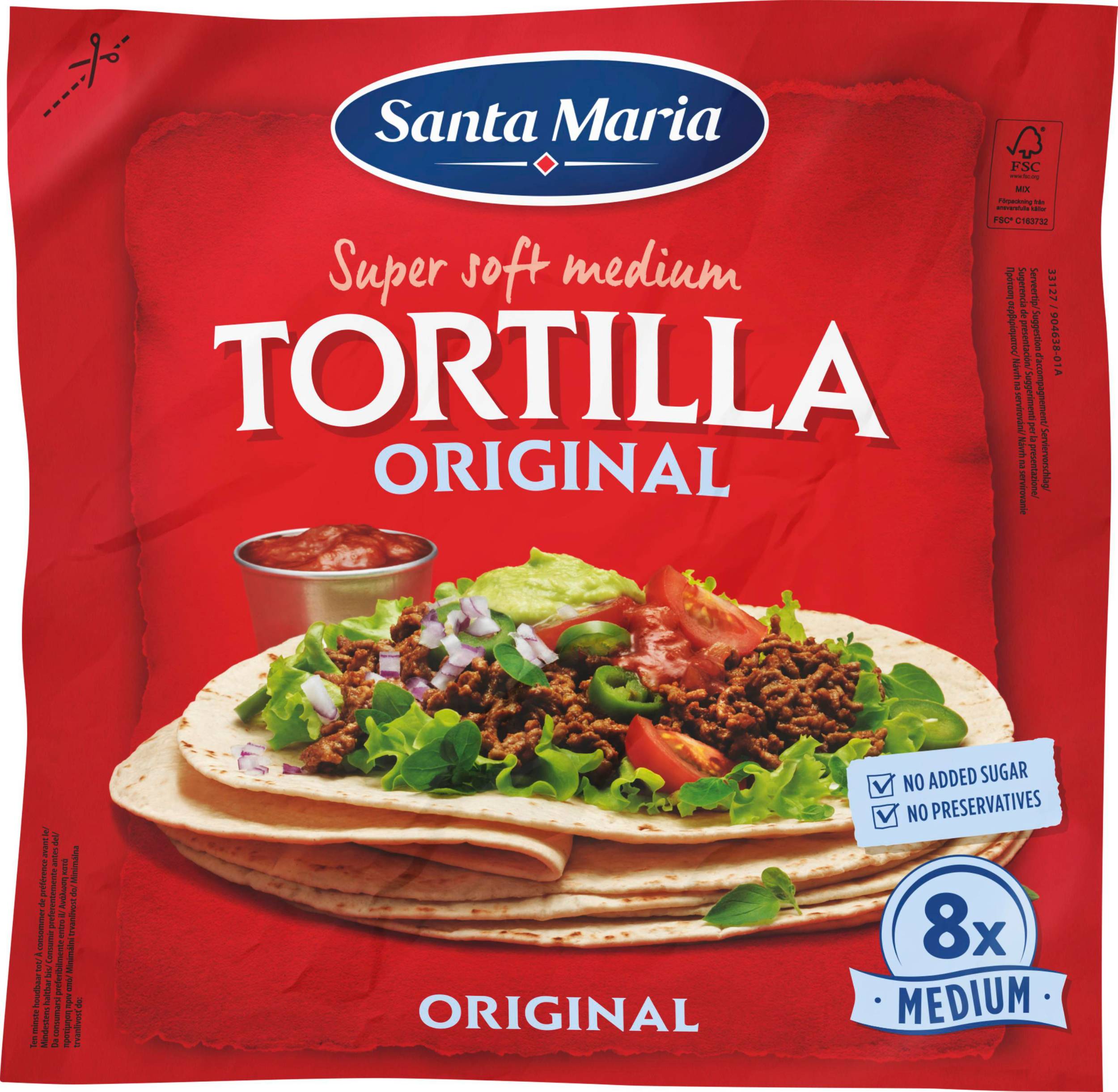 Trvanlivé potraviny - Santa Maria Tex Mex Tortilla original 320 g