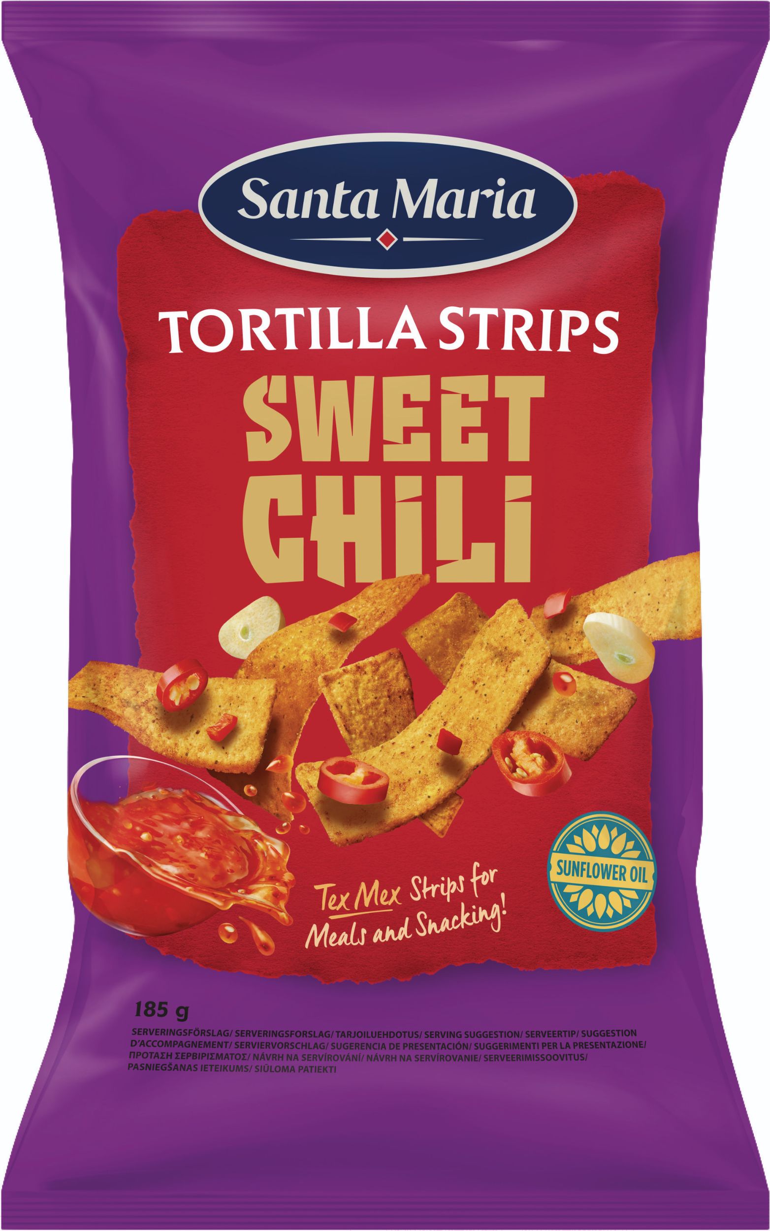 Trvanlivé potraviny - Santa Maria Tortilla Strips SweetChili 185g