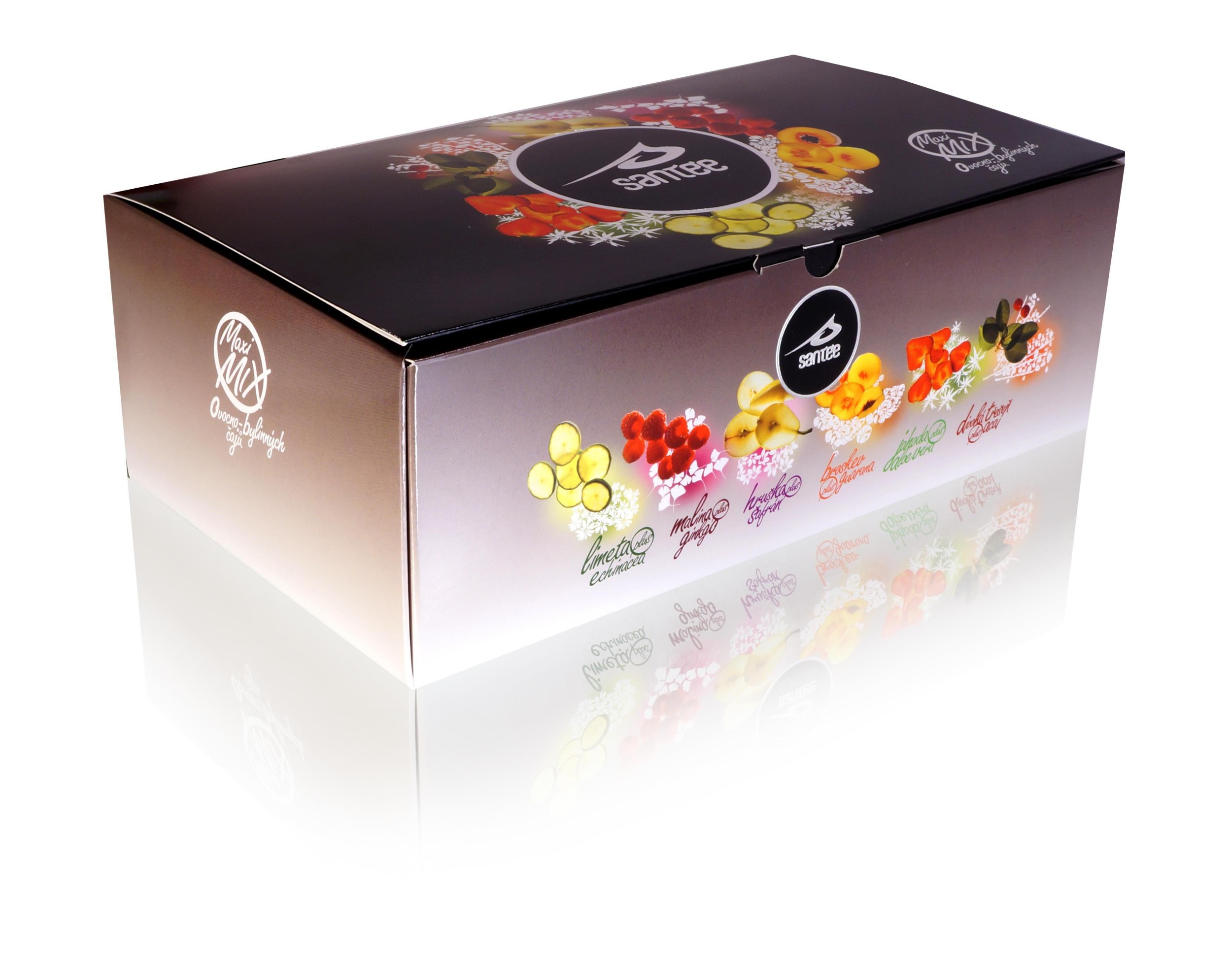 Nápoje - Santée čaj Mix Maxi ovocno-bylinný 60x2,5g