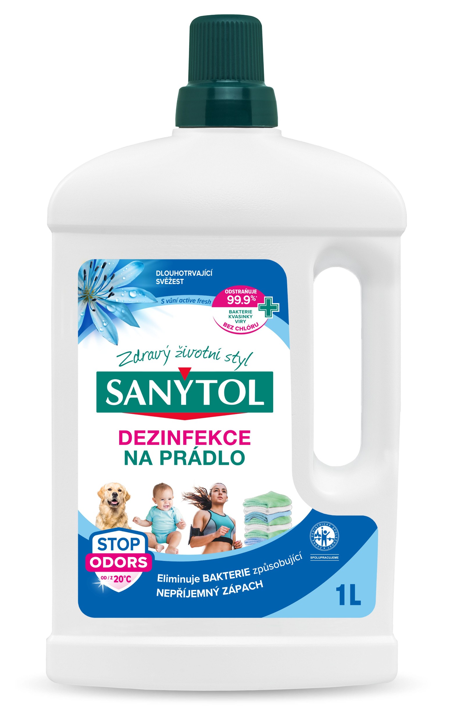 Drogerie a kosmetika - Sanytol Dezinfekce prádla Active Fresh 1 l