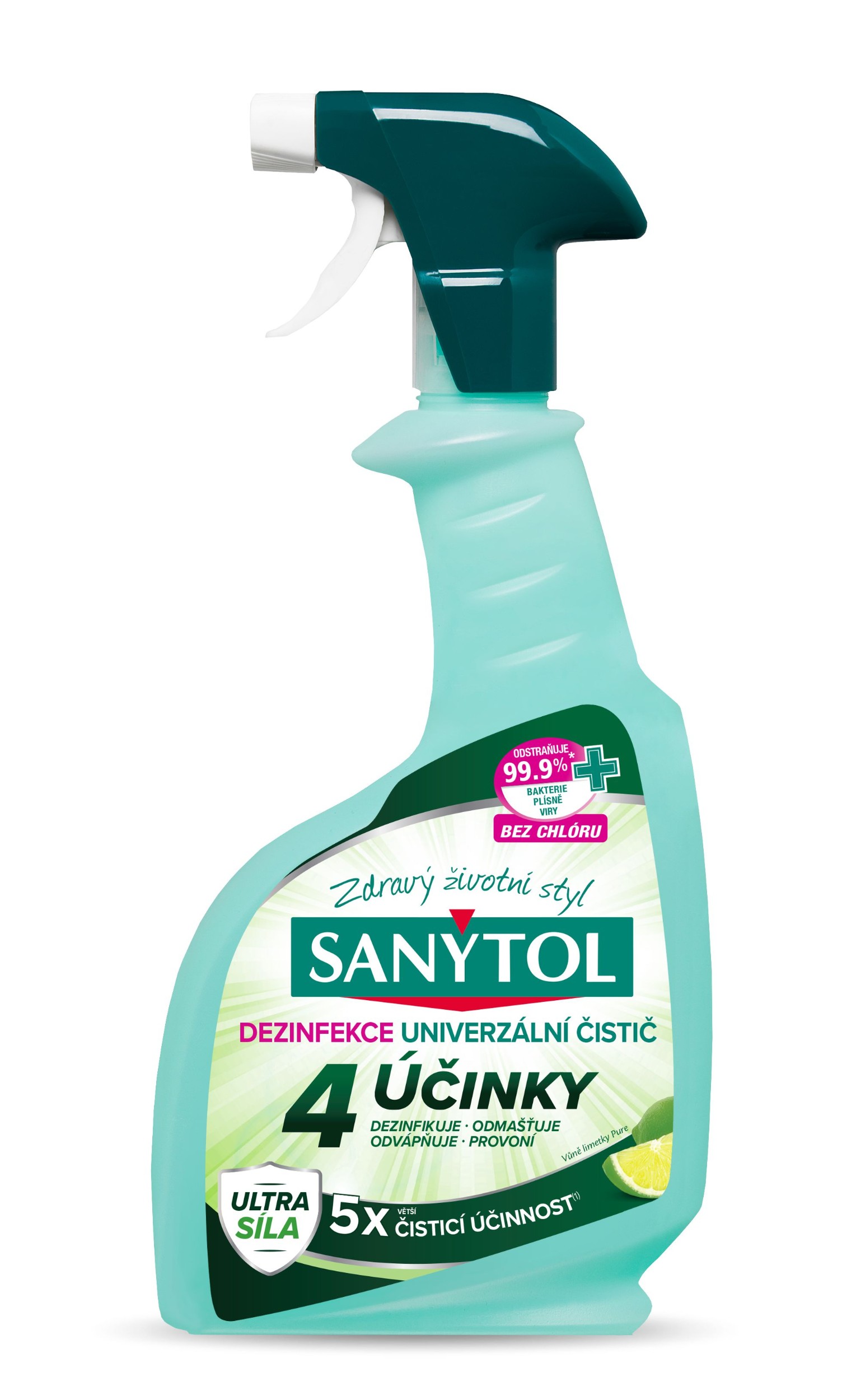 Drogerie a kosmetika - Sanytol dezinfekční čistič 4 účinky sprej 500ml
