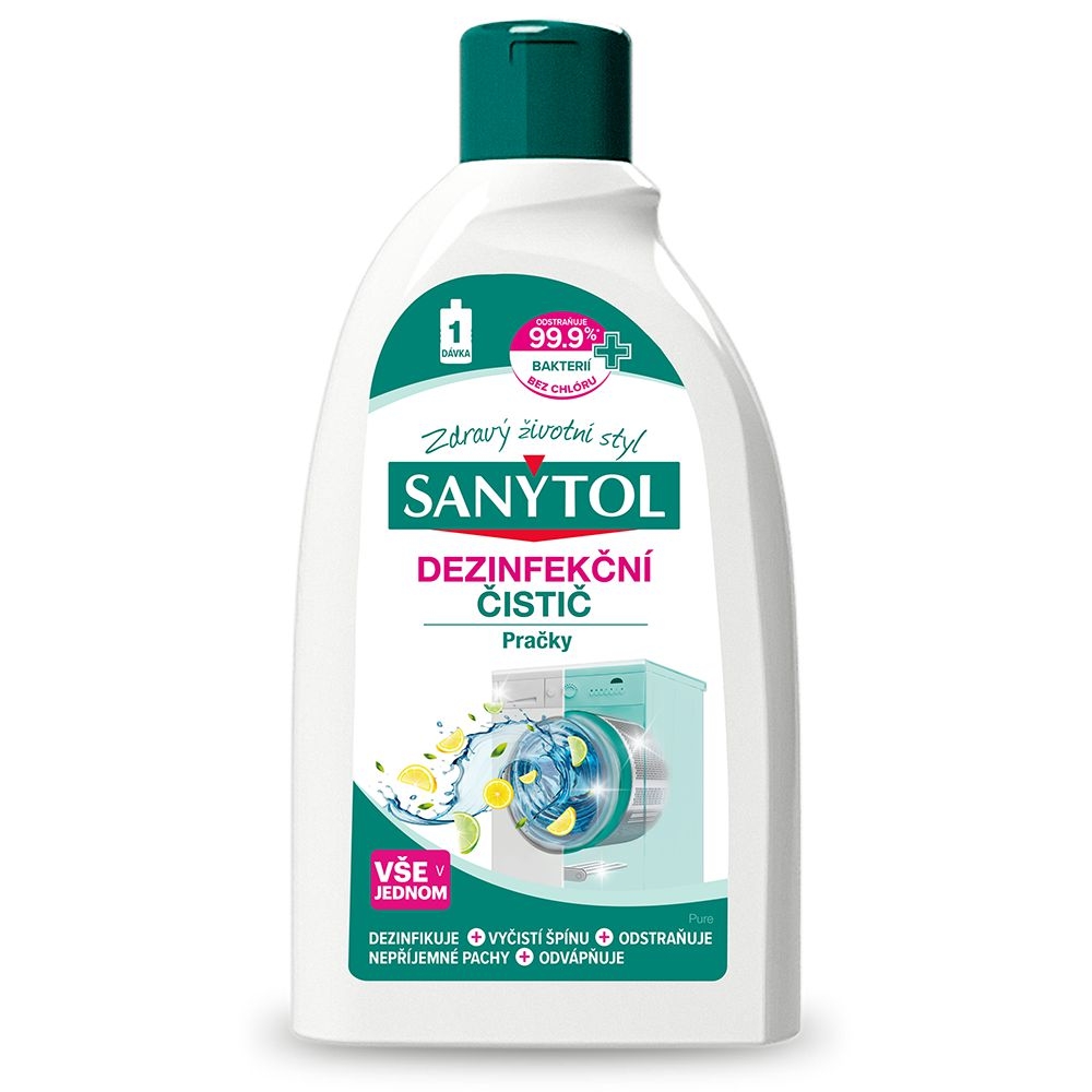 Drogerie a kosmetika - Sanytol dezinfekční čistič pračky 240ml
