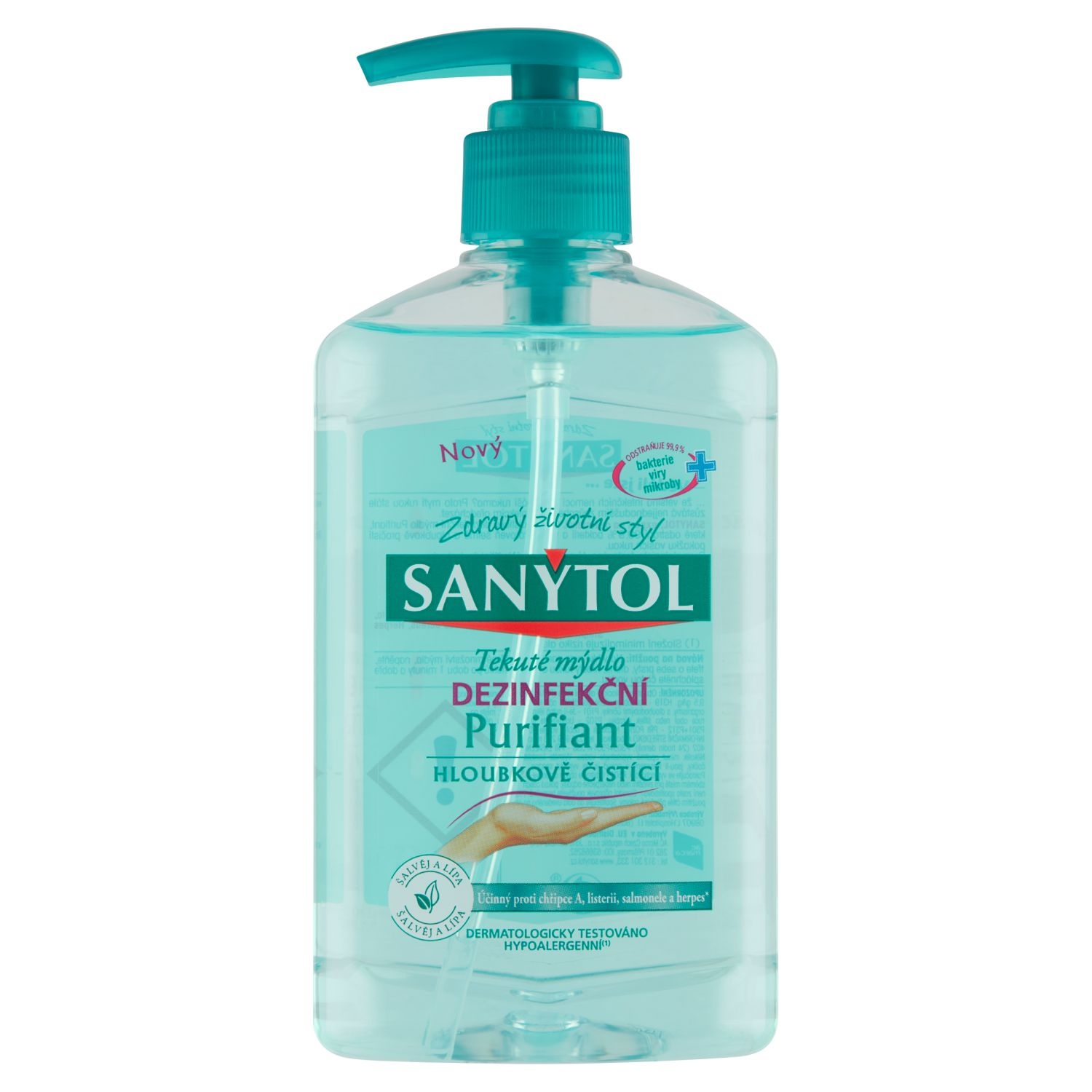 Drogerie a kosmetika - Sanytol Dezinfekční mýdlo Purifiant 250ml