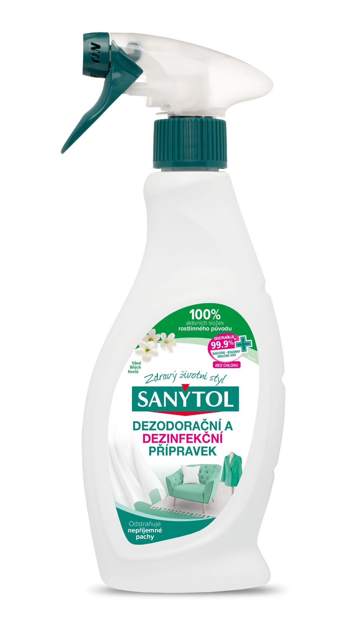 Drogerie a kosmetika - Sanytol Dezodorační a dezinfekční přípravek 500 ml