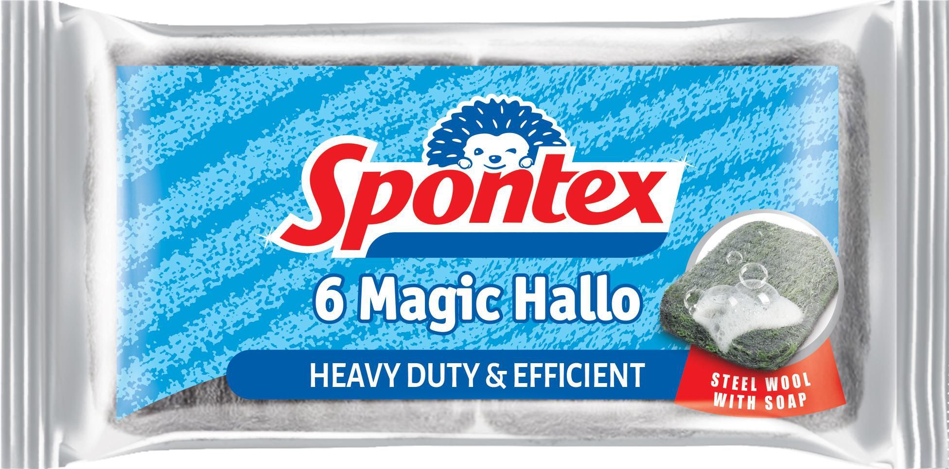 Drogerie a kosmetika - Saponátová drátěnka Spontex 6 ks
