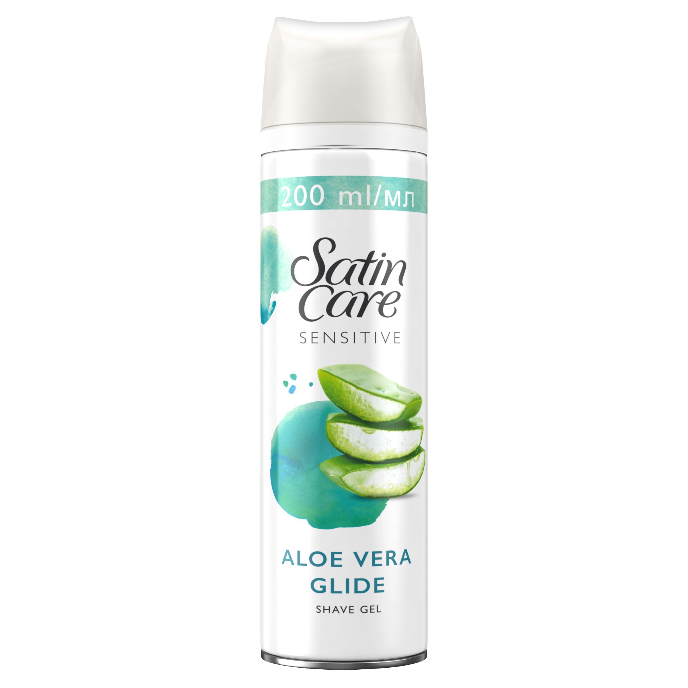 Drogerie a kosmetika - Satin Care Sensitive Aloe Vera Glide Gel na holení 200 ml