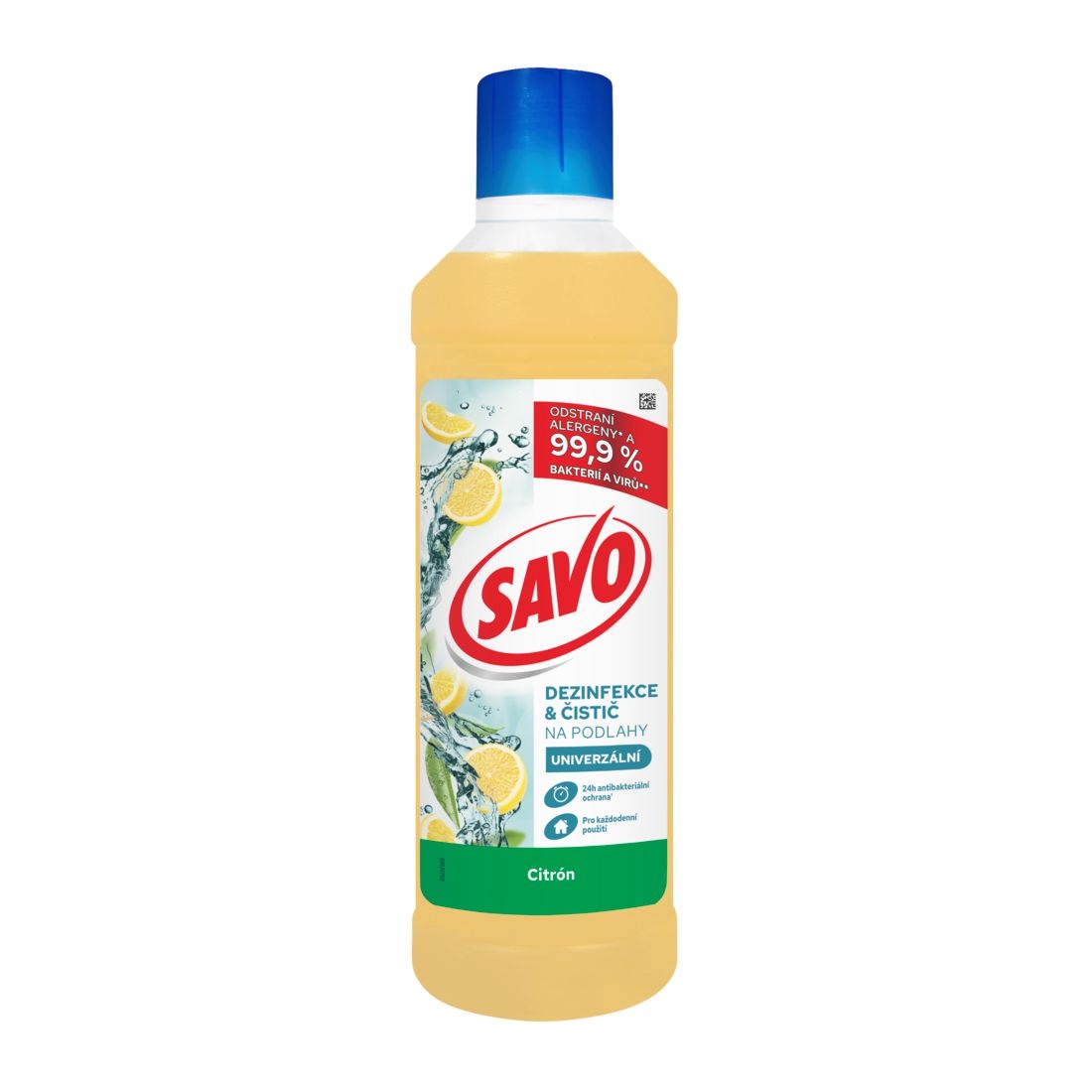 Drogerie a kosmetika - Savo dezinfekce a čistič na podlahy Citron 1l