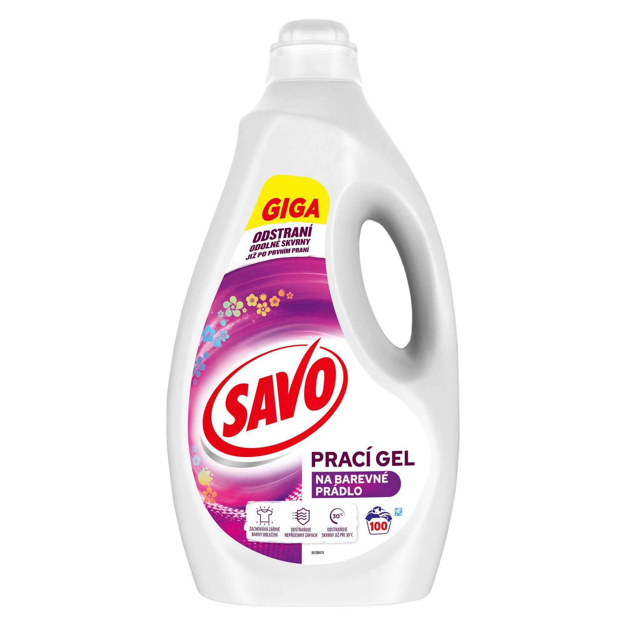 Savo prací gel na barevné prádlo 5 l 100 praní-0